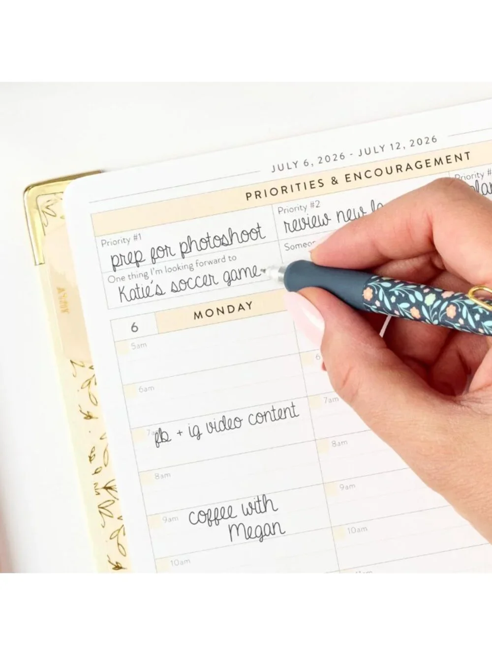 2026-2027 Work Planner | 12-Month Weekly Calendar | Budget & Goal Tracker